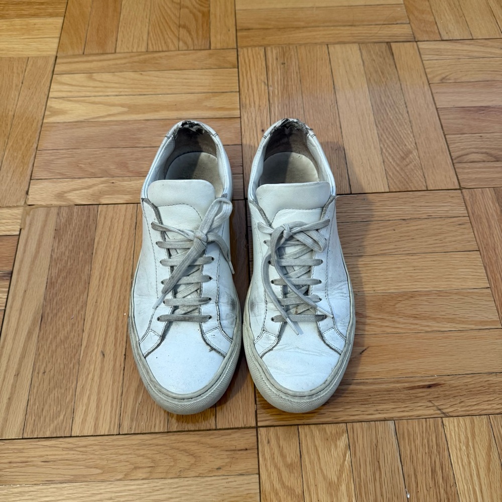 Common project white sneakers